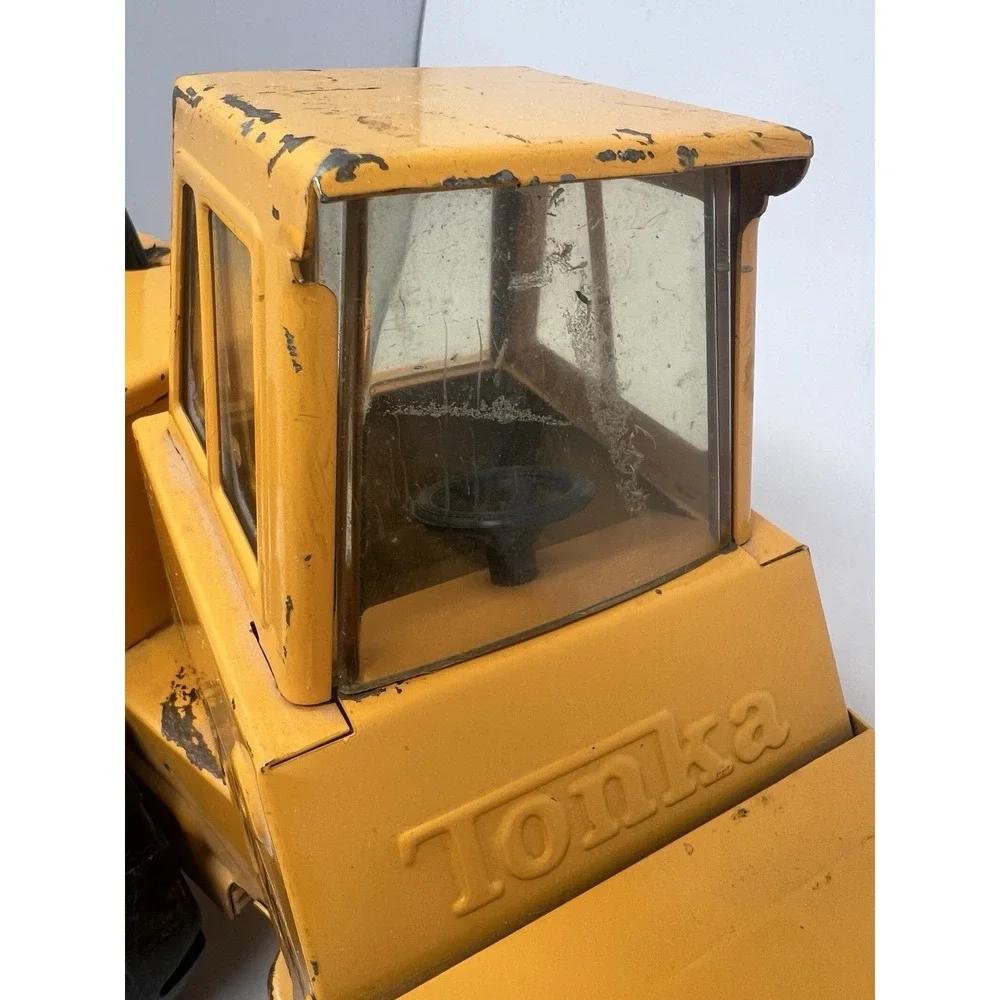 Vintage 1970s‎ Pressed Steel Mighty Tonka Road Grader #3945 XMB 975 Works Well